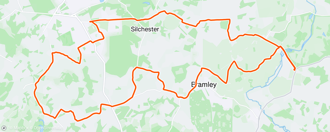 Map of the activity, Thameswey March Ride