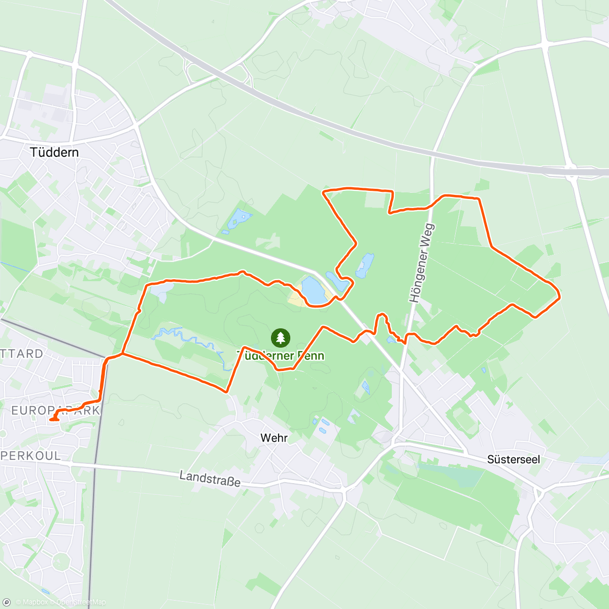 Map of the activity, Morninghike: reetjes spotten 🦌🌅