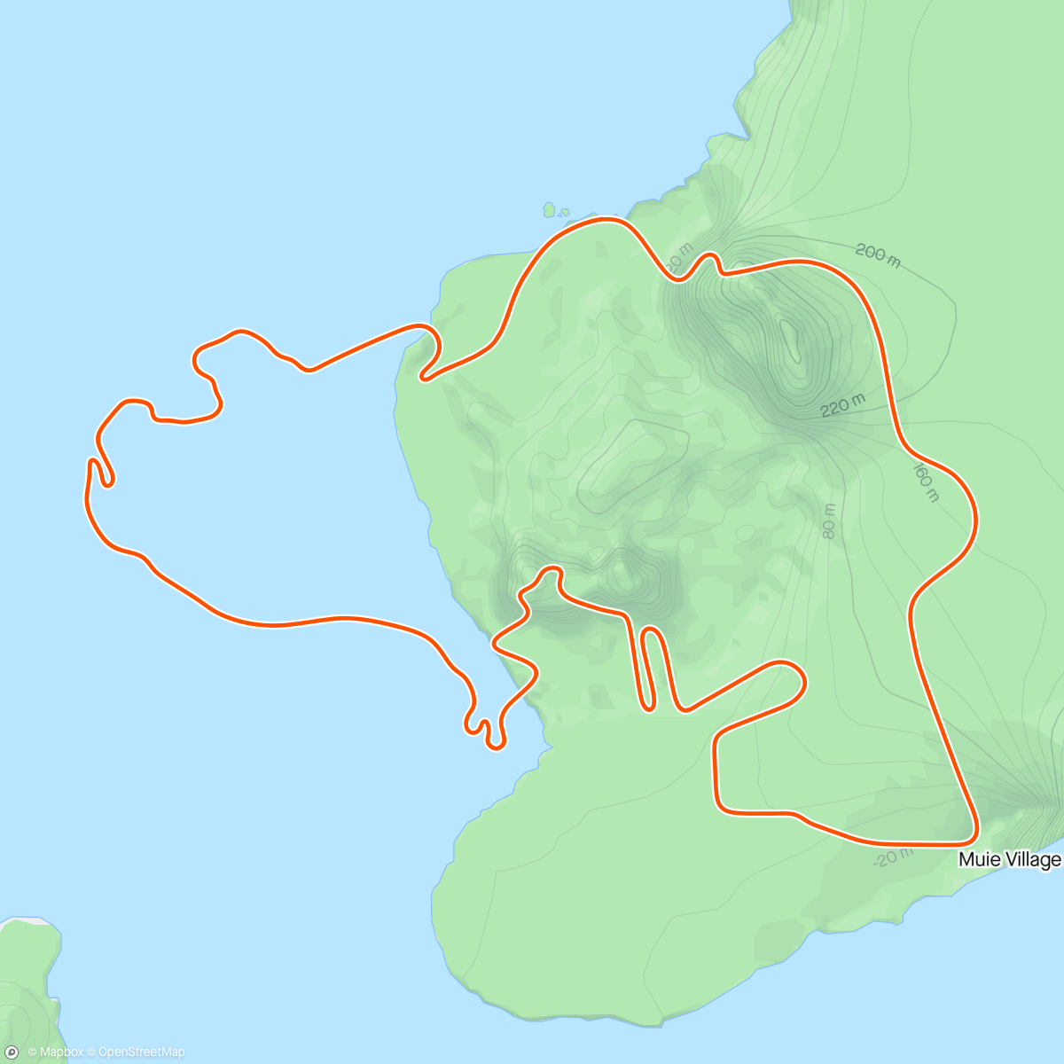 アクティビティ「Zwift - Pyramid Cadence Efforts on Volcano Circuit CCW in Watopia」の地図