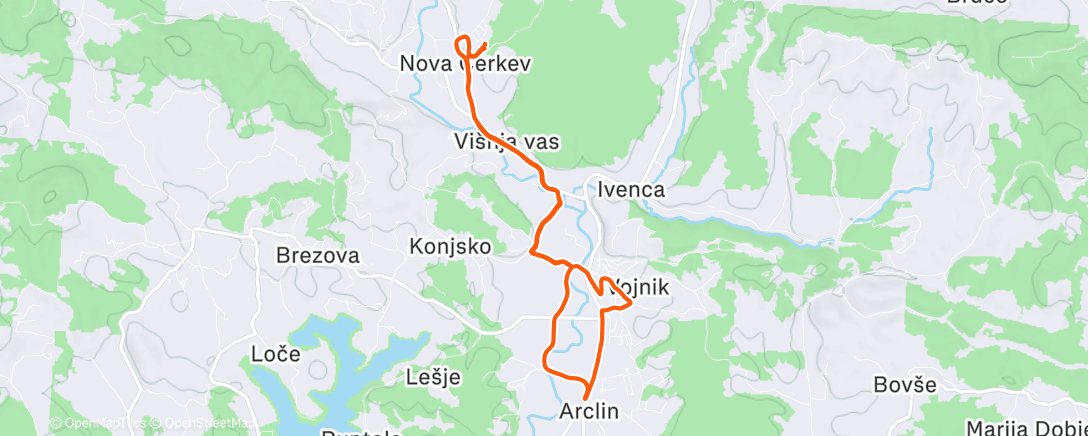 Map of the activity, Last Run of 2025