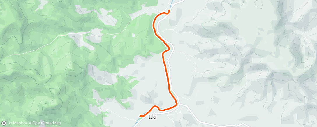 Карта физической активности (Uki to Mt Warning Rd….super fun and lazy)