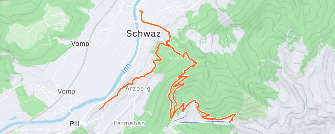 Mapa de la actividad (Morning Trail Run)