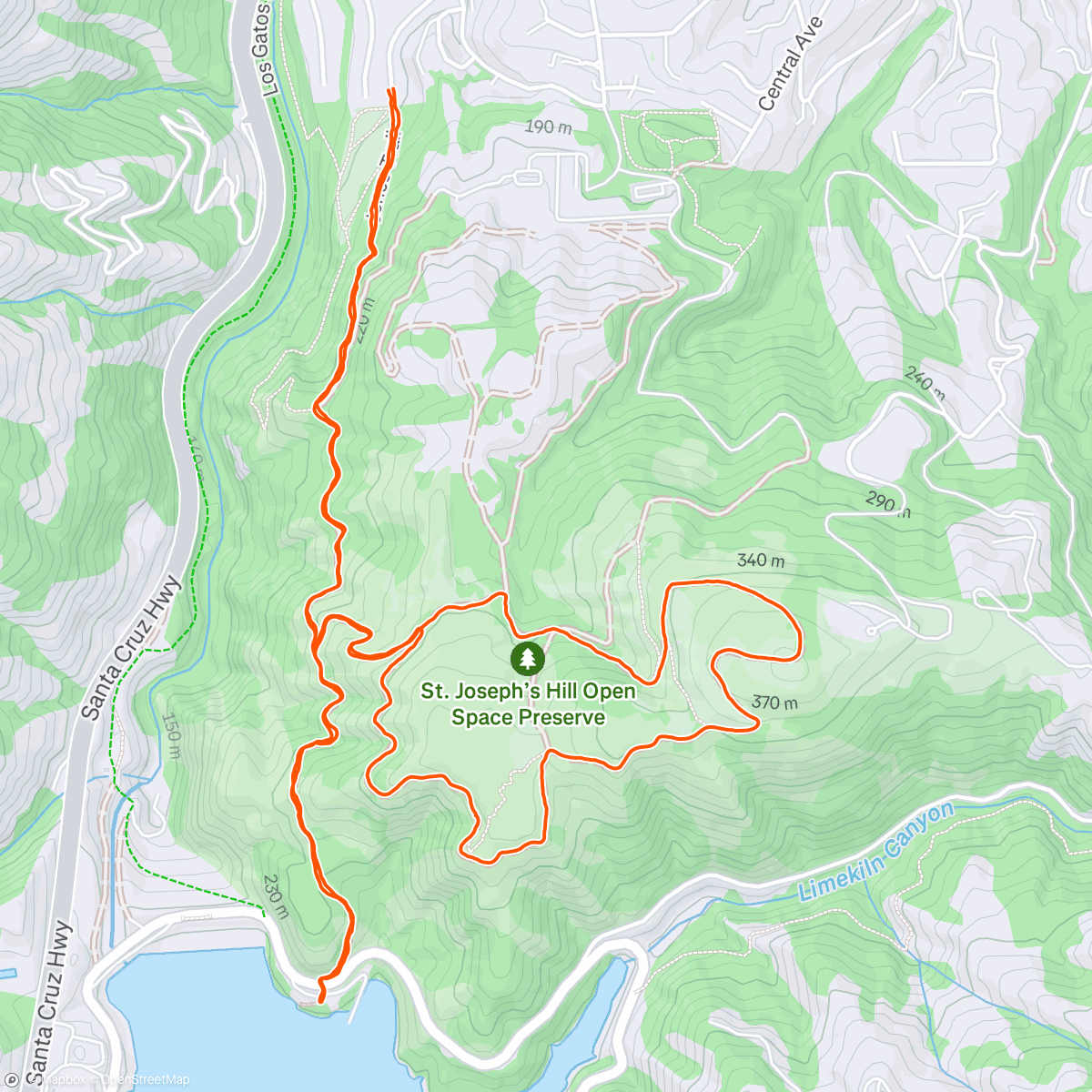 Map of the activity, St Joes Lex Res