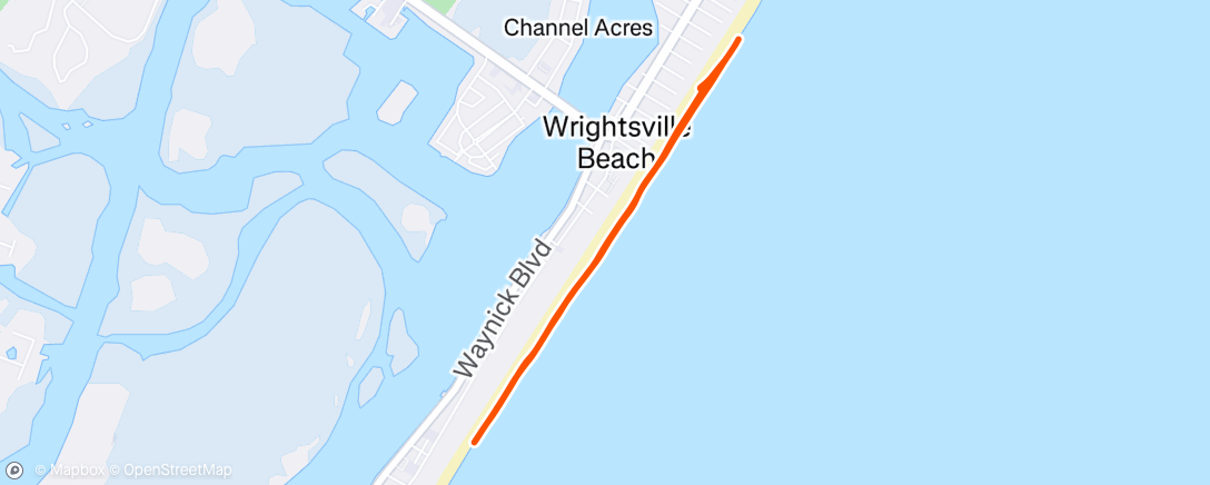 Map of the activity, Morning Run