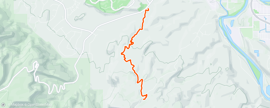 Map of the activity, Gunny loop. Thanks Strava… 12 miles