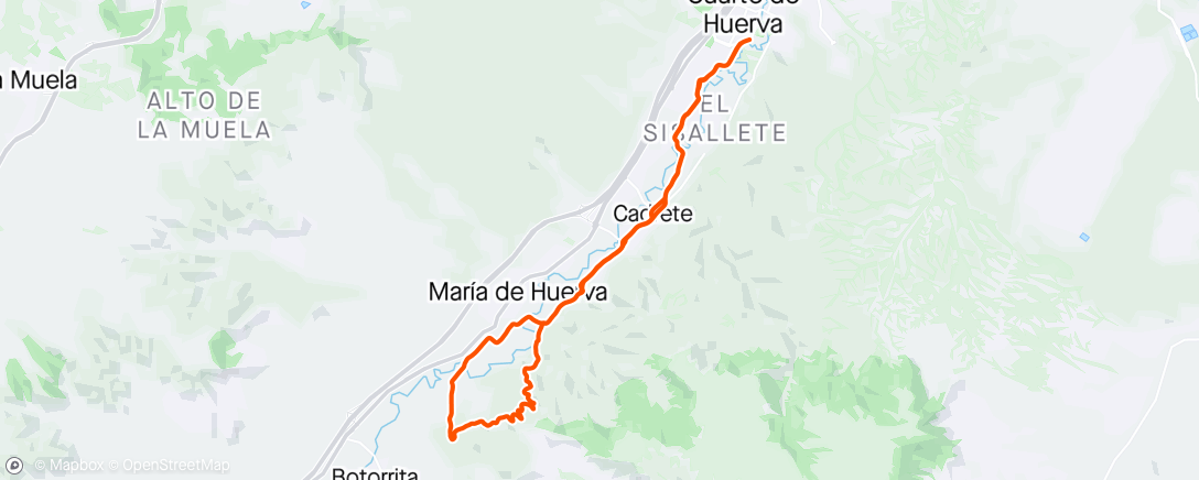 Map of the activity, Vuelta en bicicleta eléctrica matutina