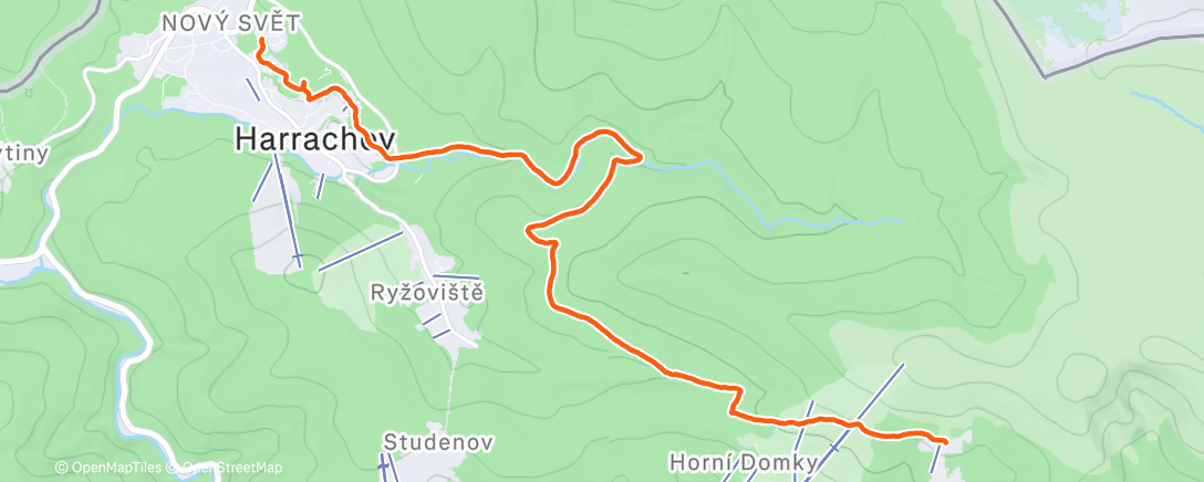 Map of the activity, Morning Walk