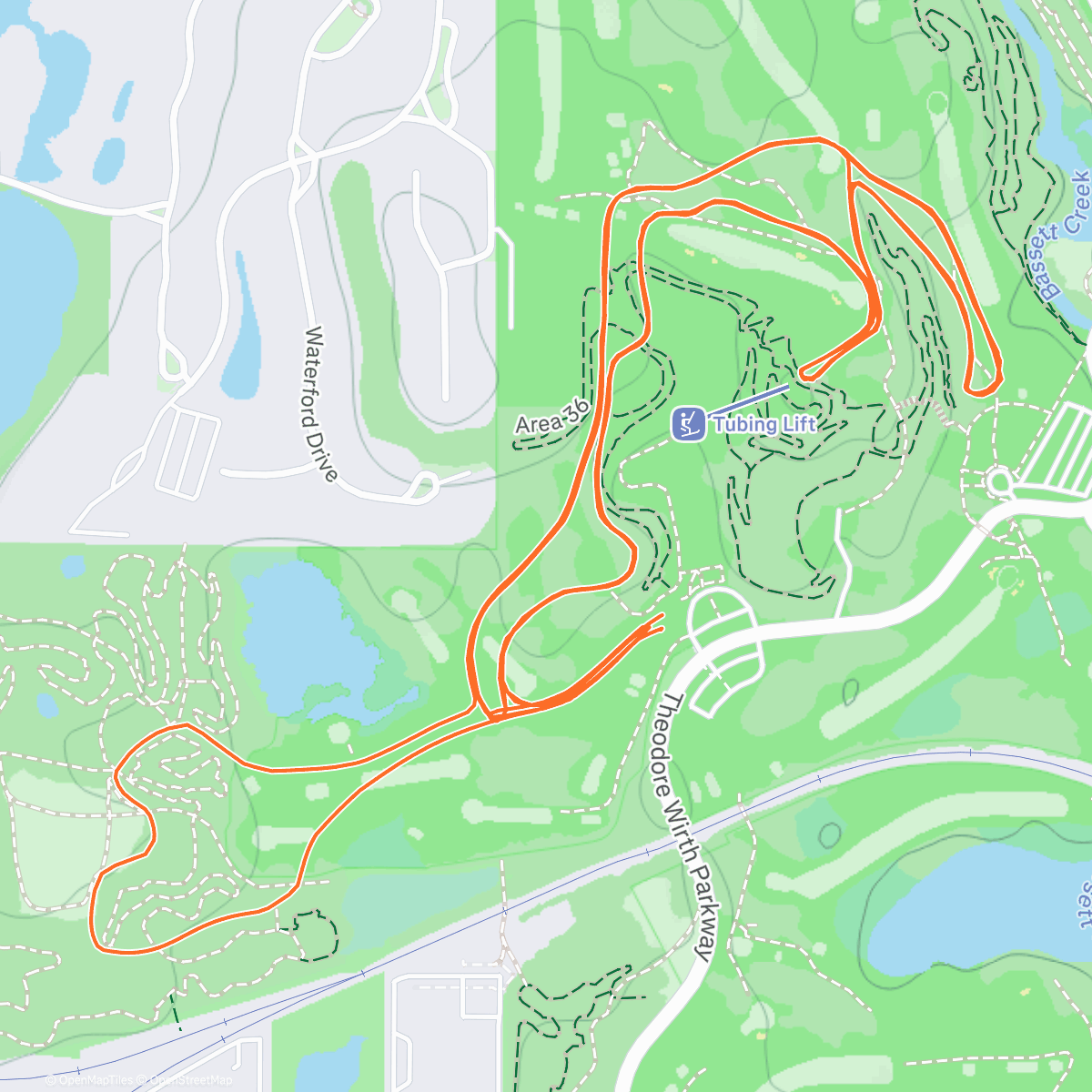 アクティビティ「DP Hill intervals (CS)」の地図