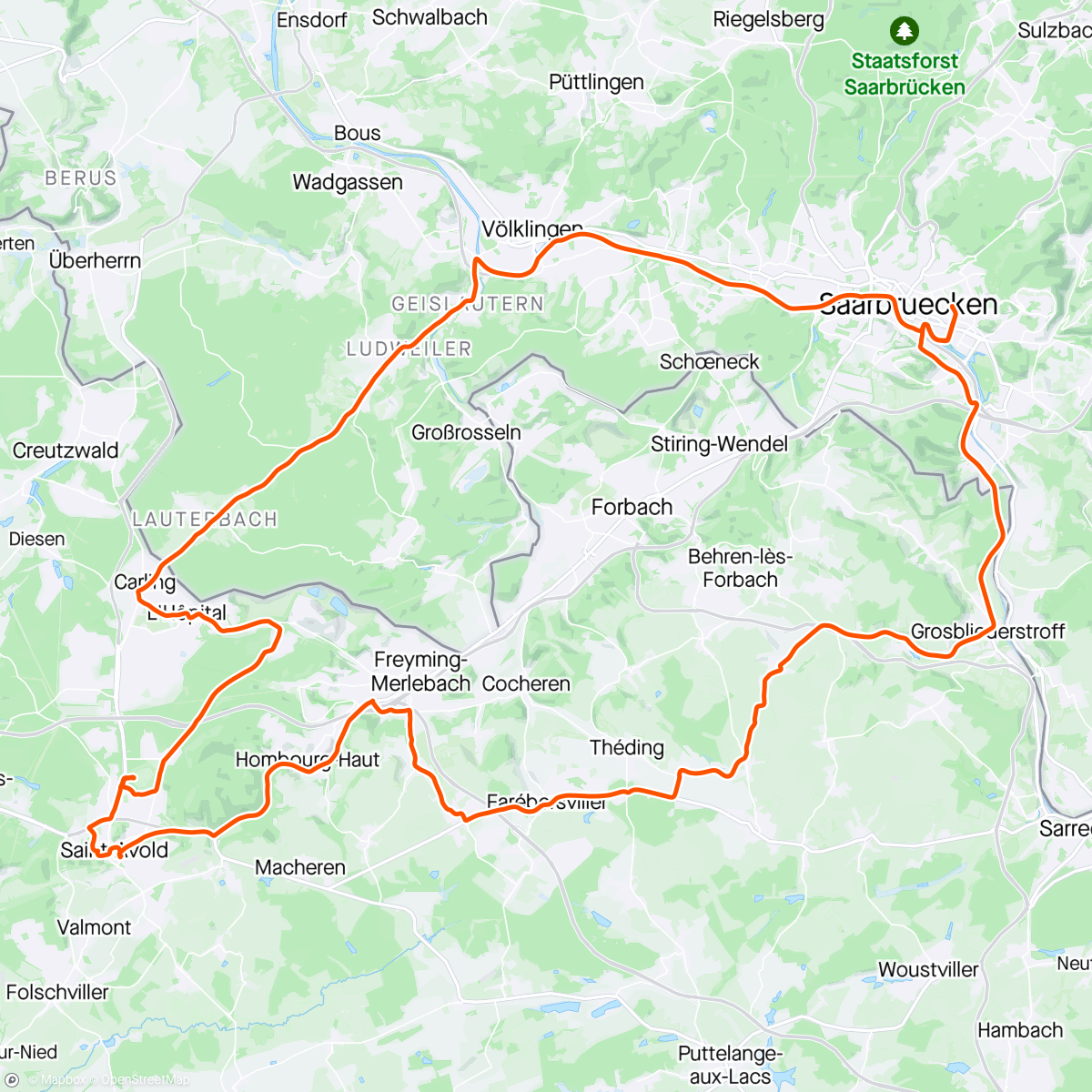 Map of the activity, Osterrunde