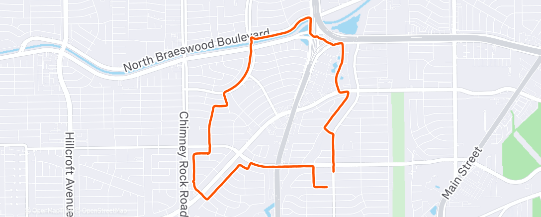 Mapa da atividade, Afternoon Run