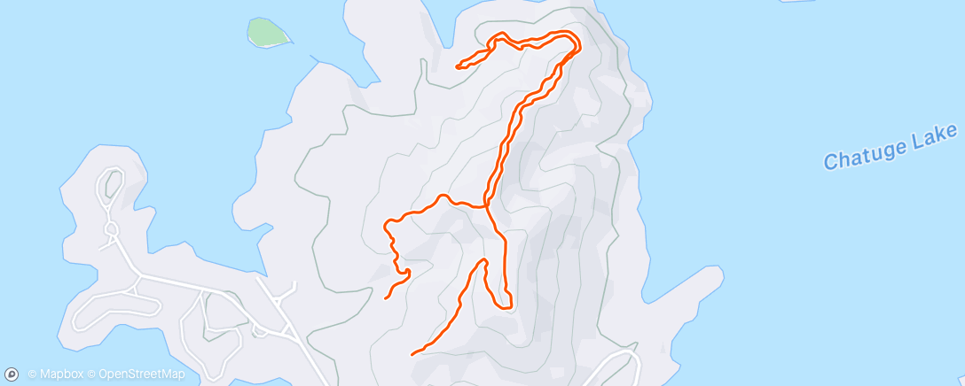 Map of the activity, Morning Hike
