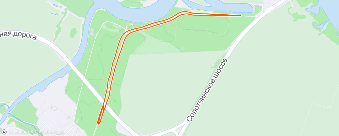 Map of the activity, Morning Run