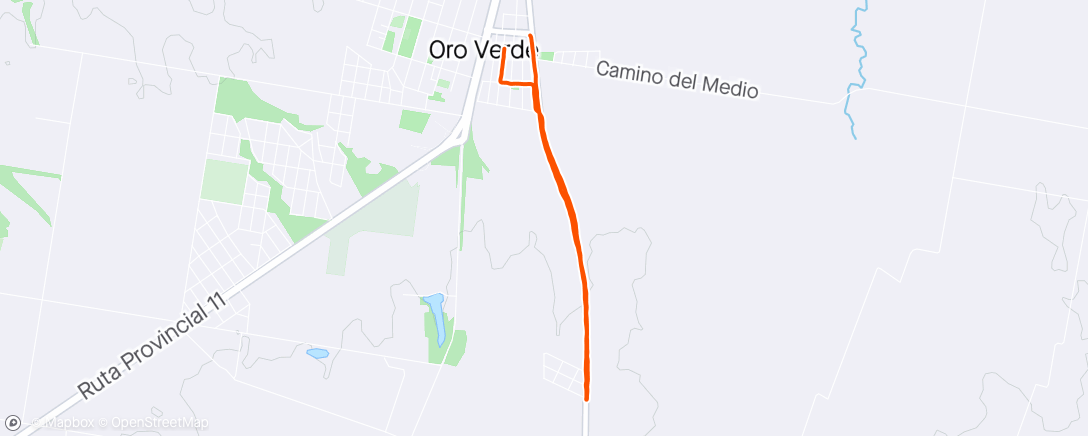 アクティビティ「Carrera vespertina」の地図