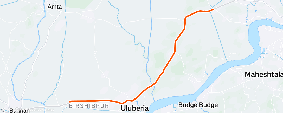 Map of the activity, Morning Ride