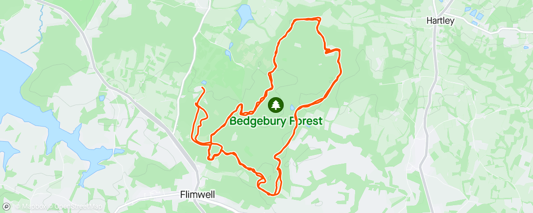 Map of the activity, MTB with the boys