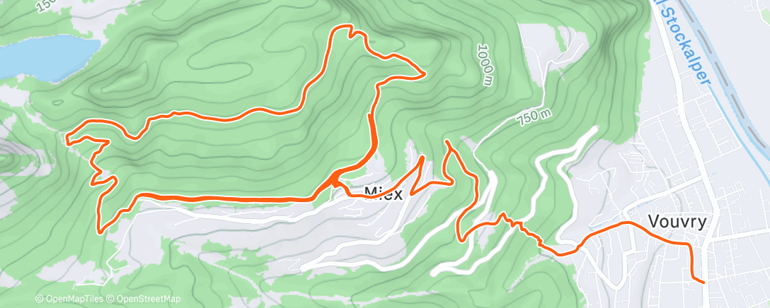 Карта физической активности (Quelques affaires en plaine, mieux à faire en altitude)