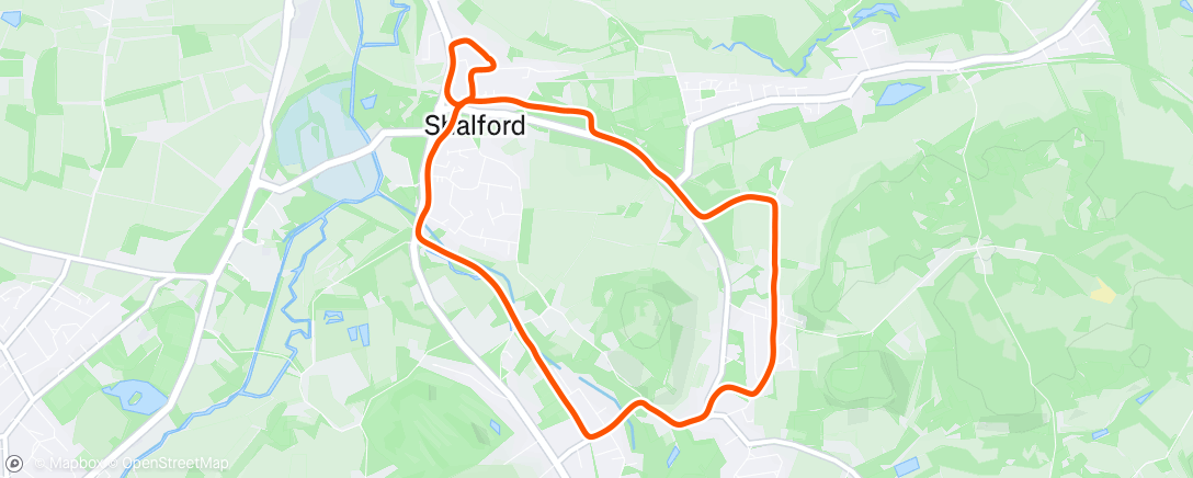 Map of the activity, Morning Run