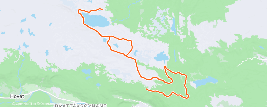 Map of the activity, Klassisk i 10 cm nysnø