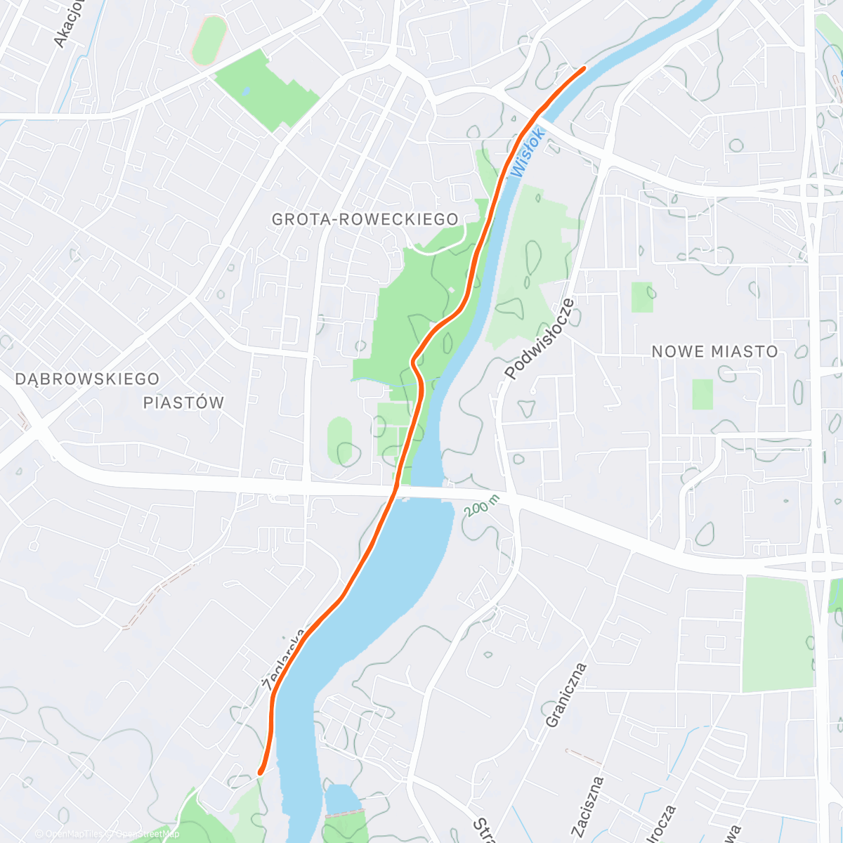 Карта физической активности (Parkrun Rzeszów)