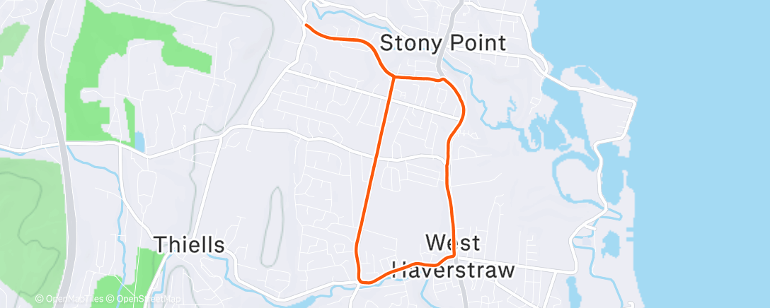 Map of the activity, shake out