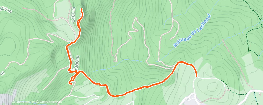Map of the activity, Randonnée le midi