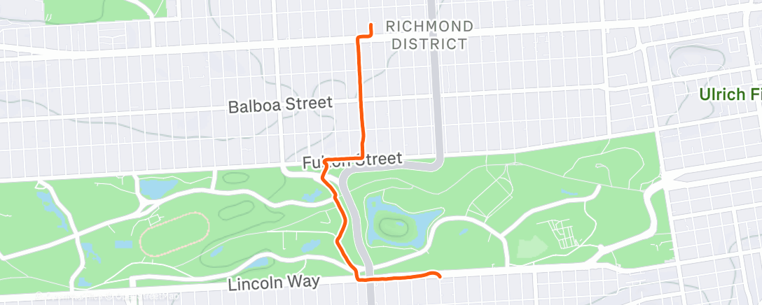 Map of the activity, To the gym