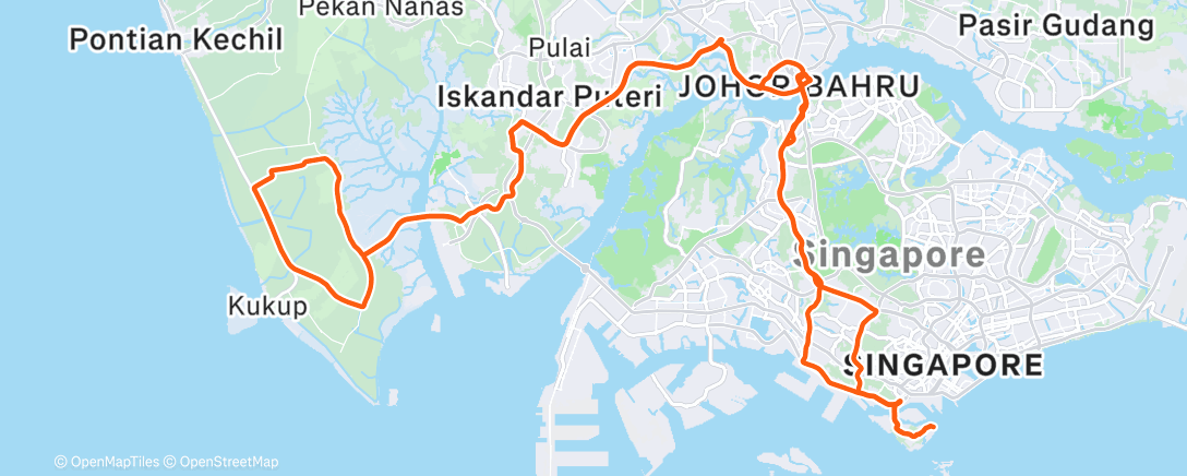 Map of the activity, Morning Ride