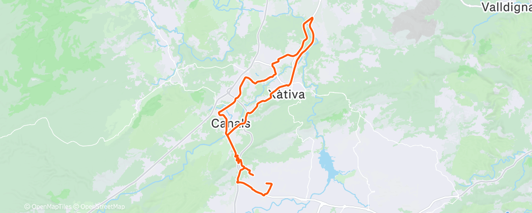 Карта физической активности (Bicicleta por la tarde)