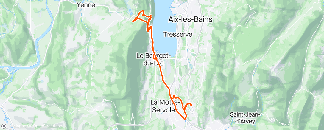 Map of the activity, Petit col du Chat 🐱