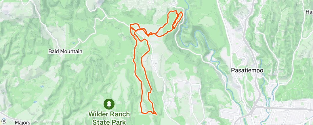 Map of the activity, My view from the ground as I was pinned under my bike, in the perfect branch
