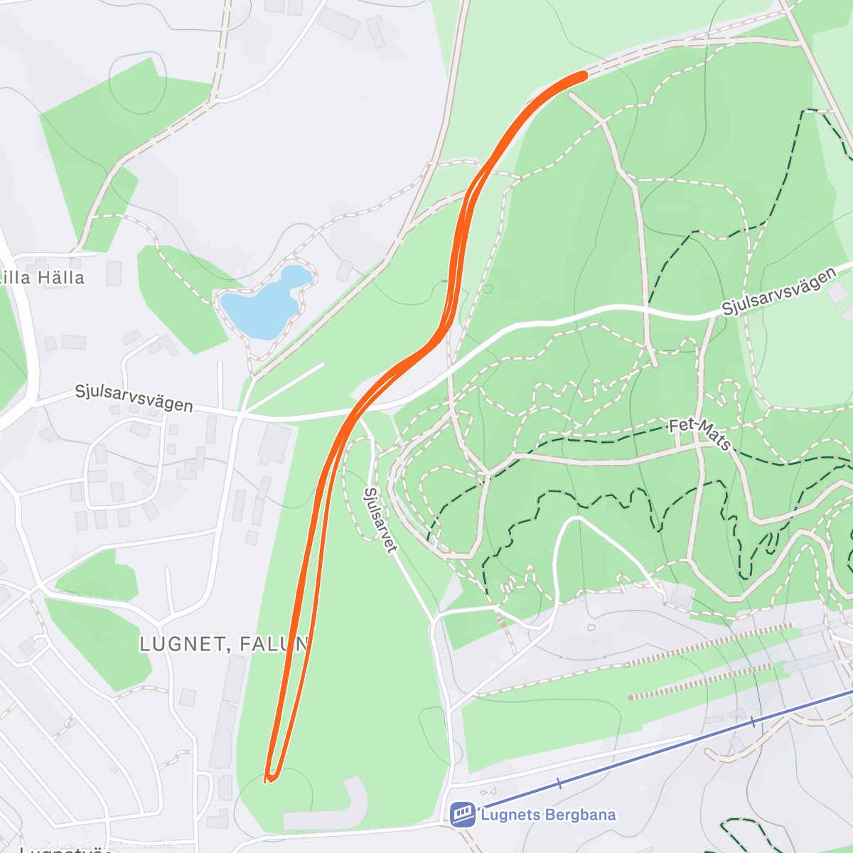 Карта физической активности (Mellandagsloppet Hasös Berka Edition)