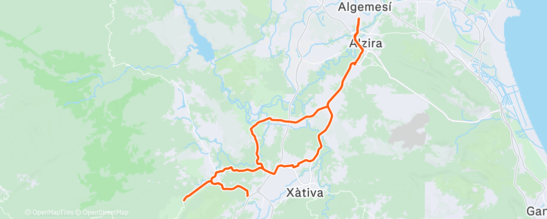 Карта физической активности (Morning Ride)