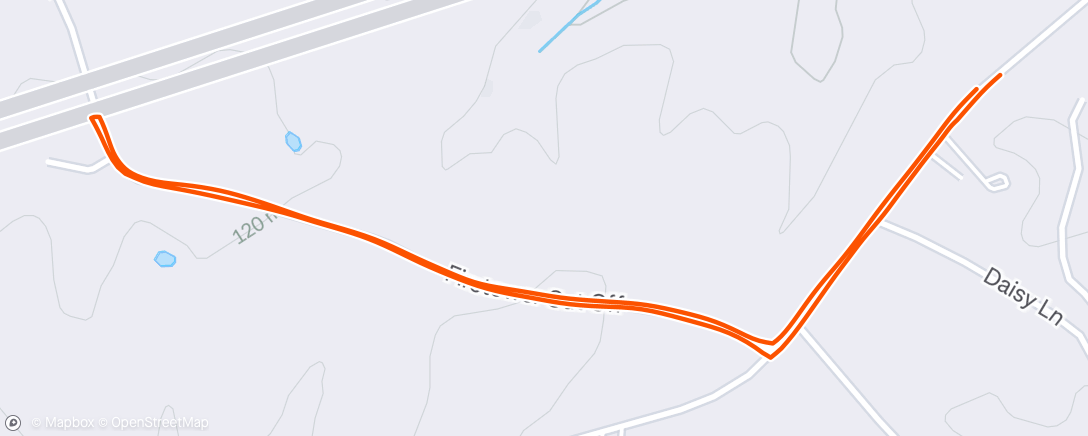Map of the activity, Morning Walk & Jog