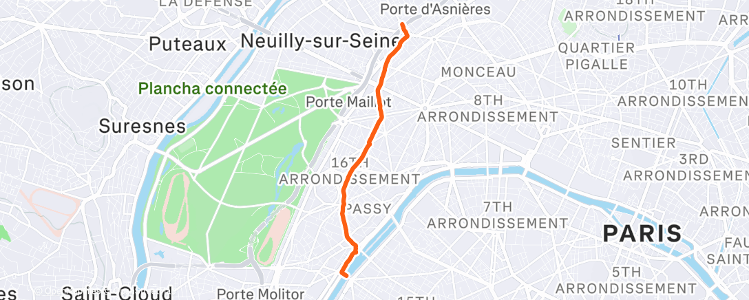 Map of the activity, Randonnée le matin