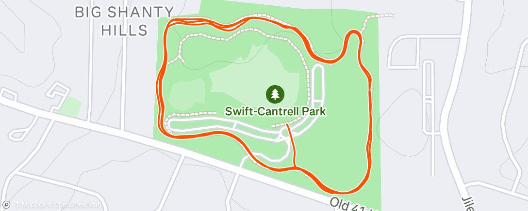 Map of the activity, Morning Run