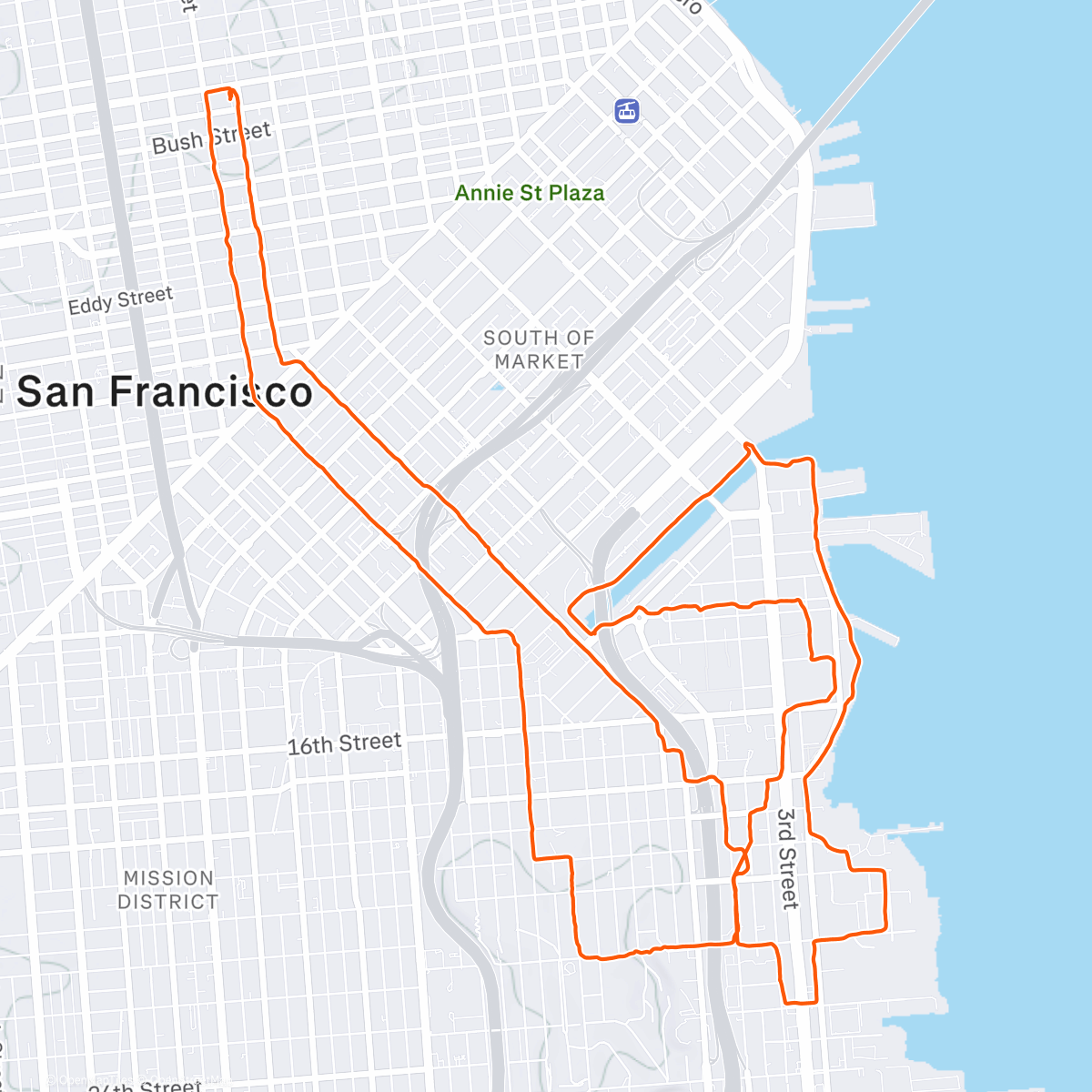 Map of the activity, Chase