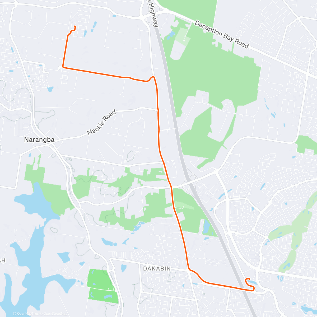 Map of the activity, Sunday 101 Commute