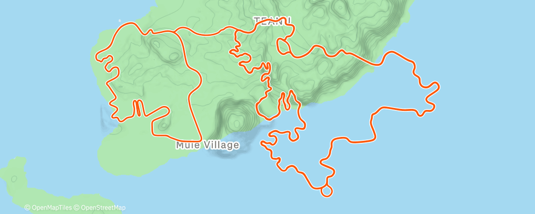 Карта физической активности (Zwift - New Workout on Flat Route in Watopia)