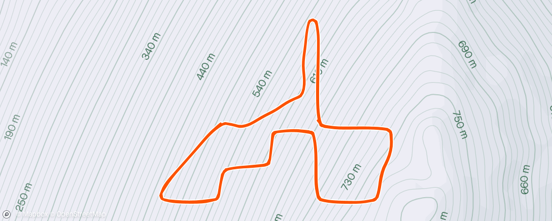 Mapa de la actividad (Zwift - Group Ride: INC Relentless Sprint Intervals (C) on The Bell Lap in Crit City)