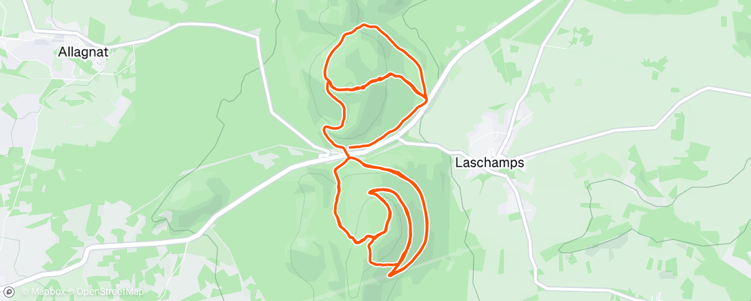 Map of the activity, Afternoon Ride