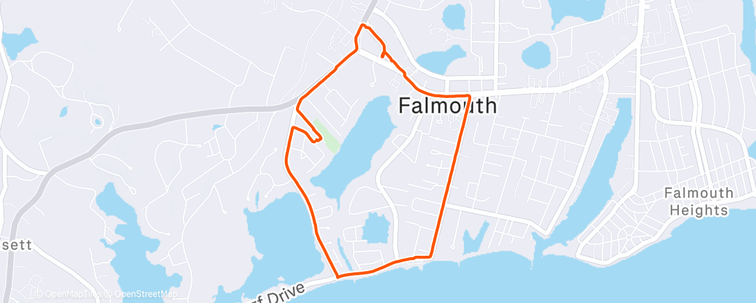 Map of the activity, Afternoon Walk