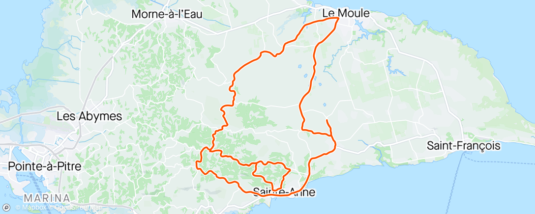 Map of the activity, Sortie vélo avec mon ami Alix