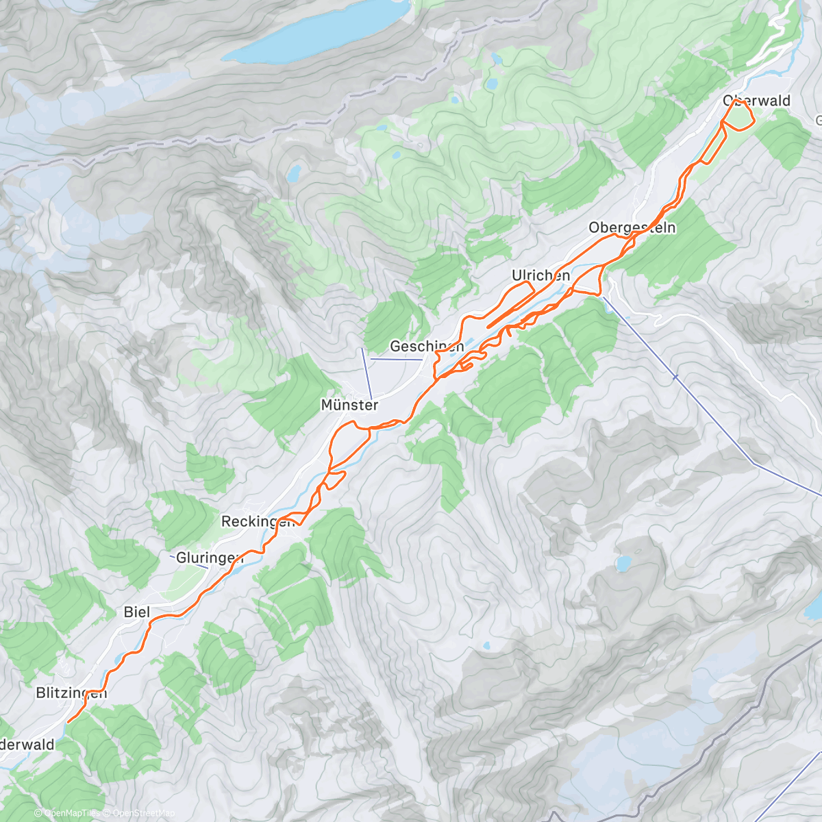 Map of the activity, schön wenn’s schön isch