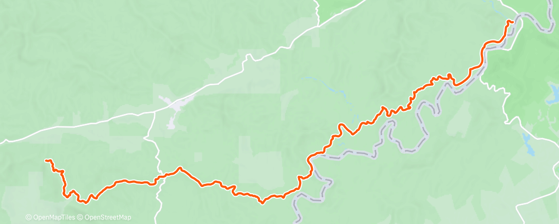 Map of the activity, Morning Hike