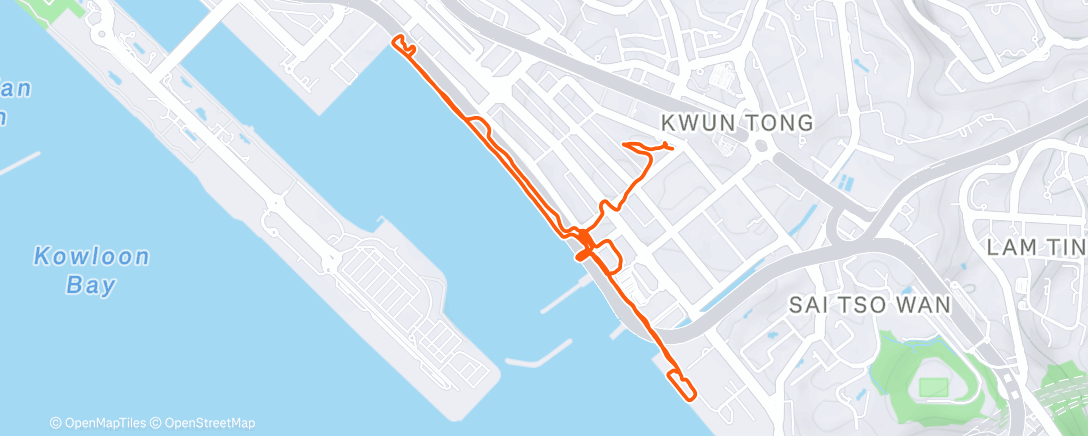 Map of the activity, Lunch Run