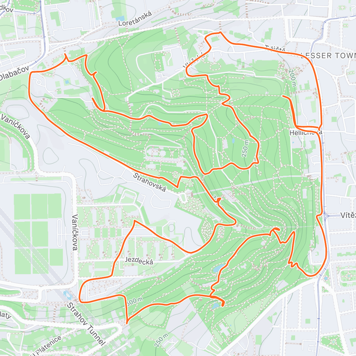 Map of the activity, PZL Petřín