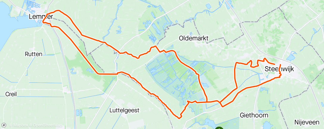 Map of the activity, Toch nog best nat