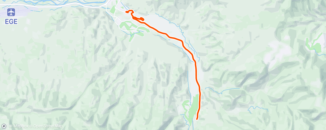 Map of the activity, Longer Medium Time Trial Efforts (2)