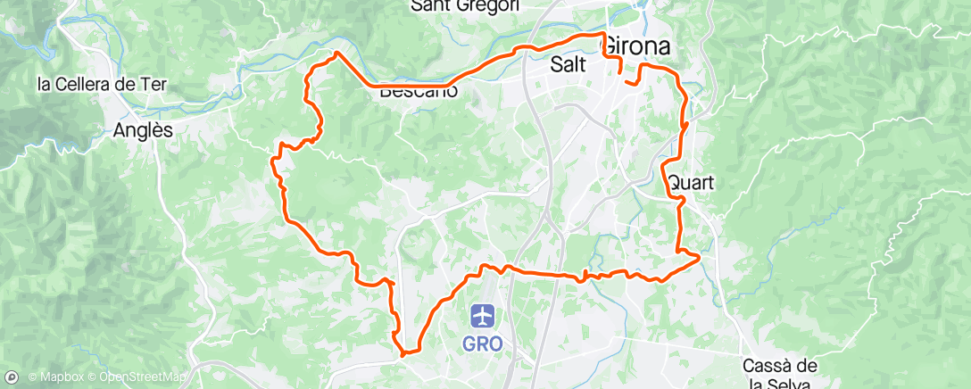 Kaart van de activiteit “Wielerbus.nl Girona Gravel dag 7”