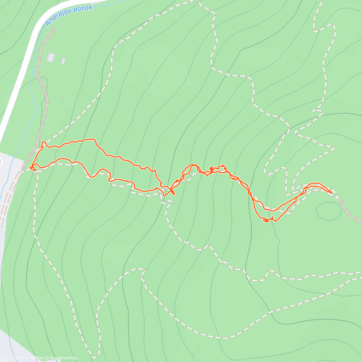 Map of the activity, Den 3 po kalamite ..komplet Trail Vysielac dokončený... este stale ale mame co robit .. ale je to top popratane na pojazd ... zatiaľ vsak NIE  DAME  VEDIET kedy sa bude dat opat jazdiť